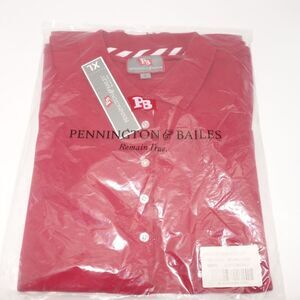 NEW Pennington and Bailes Polo Shirt NCAA Red Women's XL